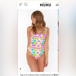 Show me your mumu Italia one piece NWT